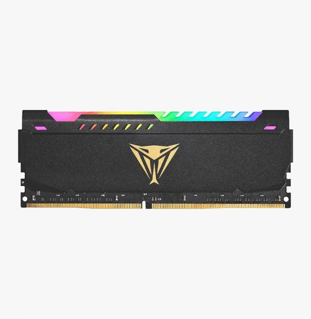 Memória DDR4-16GB 3200 Patriot Viper Steel Black RGB (PVSR416G320C8)