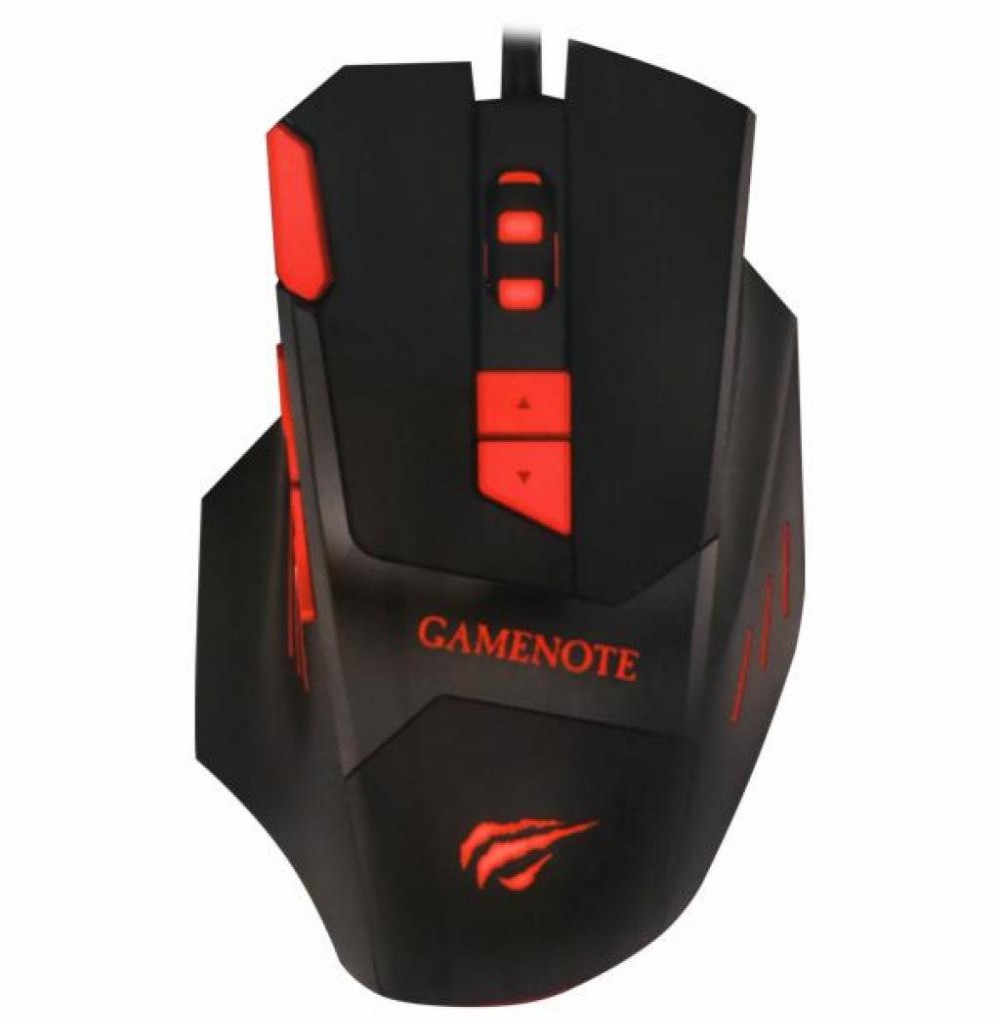 Mouse Havit HV-MS743 Gamenote Gamer Preto/Vermelho