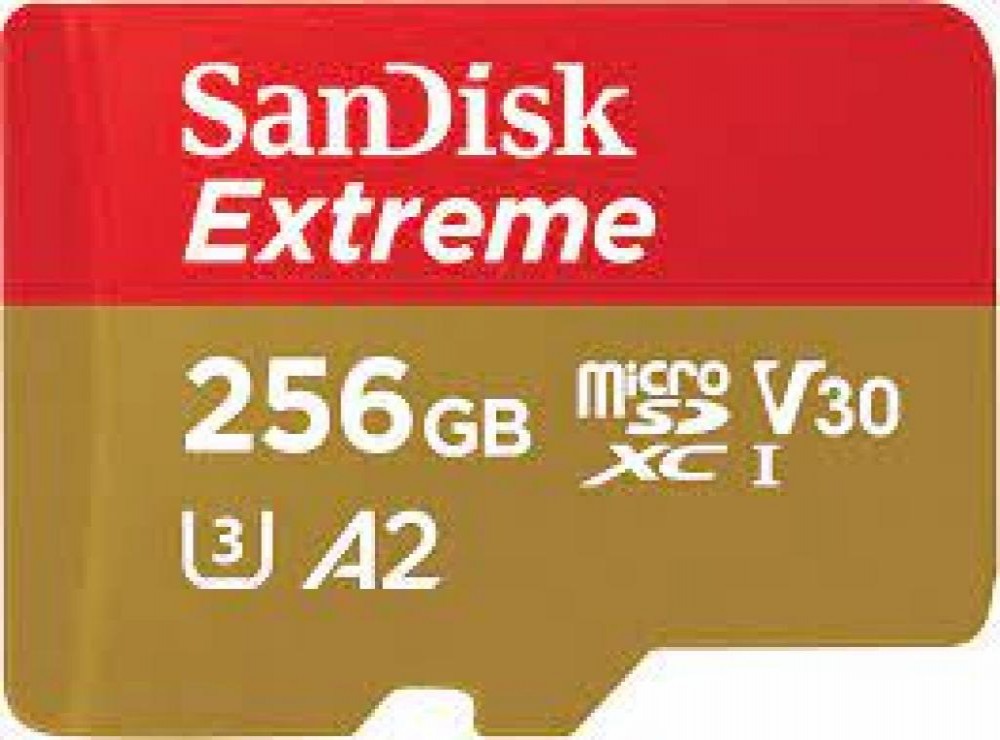 Cartão de Memória SD 256GB Sandisk Extreme 180-130MB/S