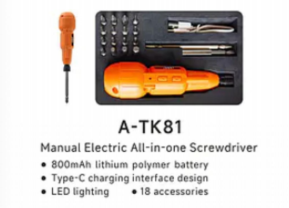 Kit Ferramenta Chave de Fenda Bateria Sate A-TK81