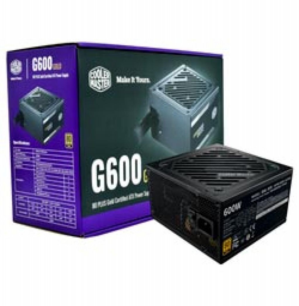 Fonte 600w Cooler Master G600 Gold 80+ (MPW-6001-ACAAG- U2)