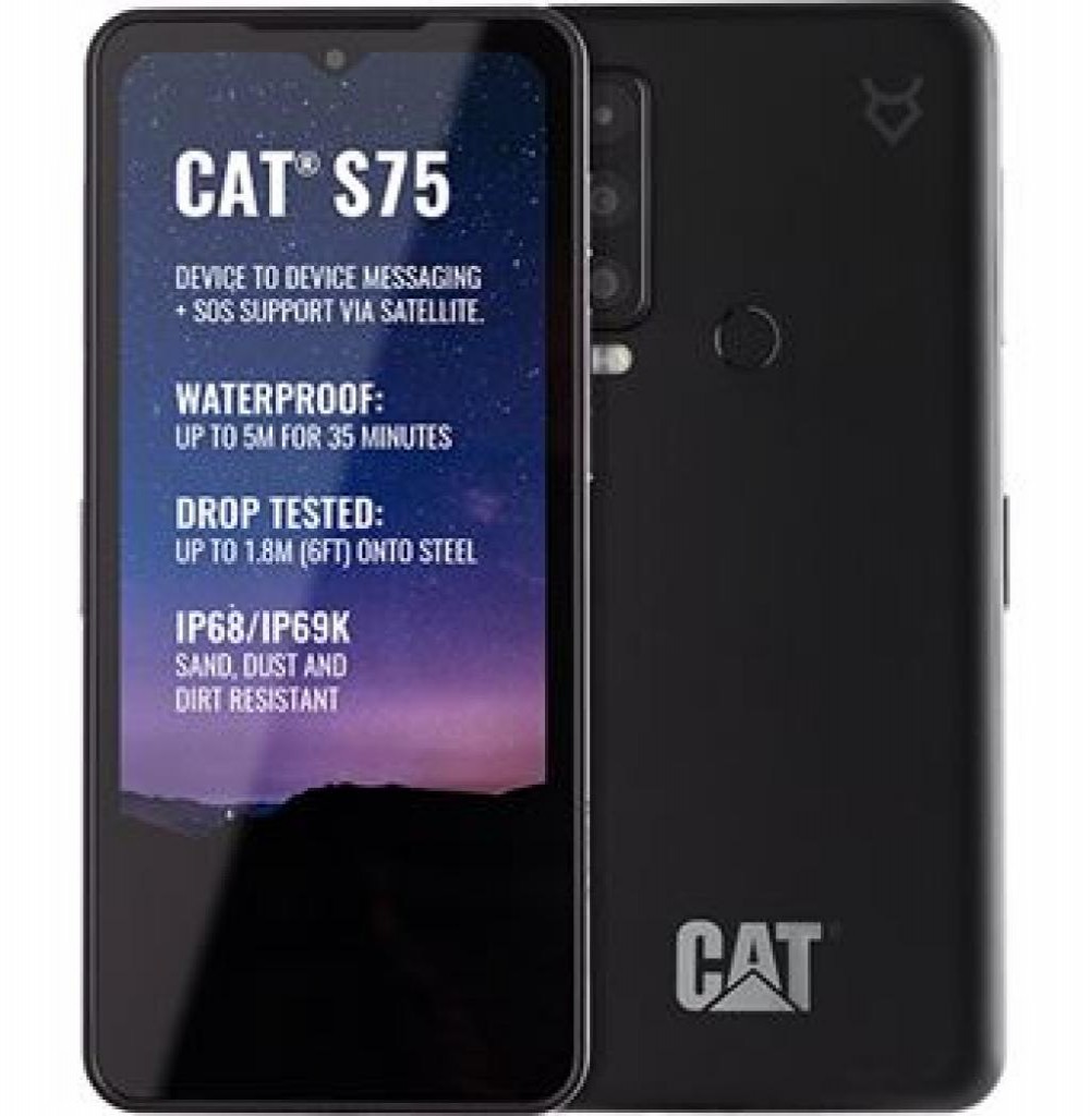 Celular Caterpillar S75 6/128GB 5G Preto S/L 