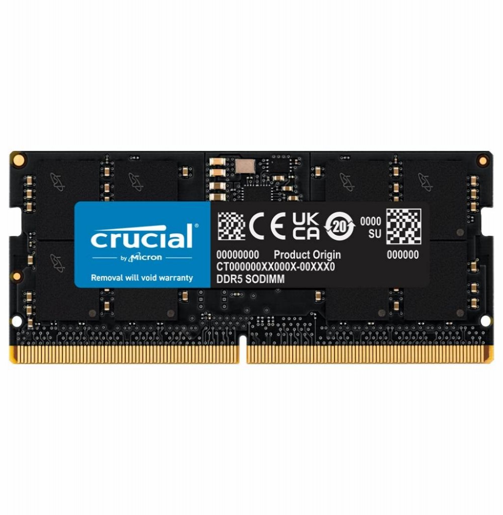 Memória P/ Notebook DDR5 16GB 4800 Crucial CB16GS4800