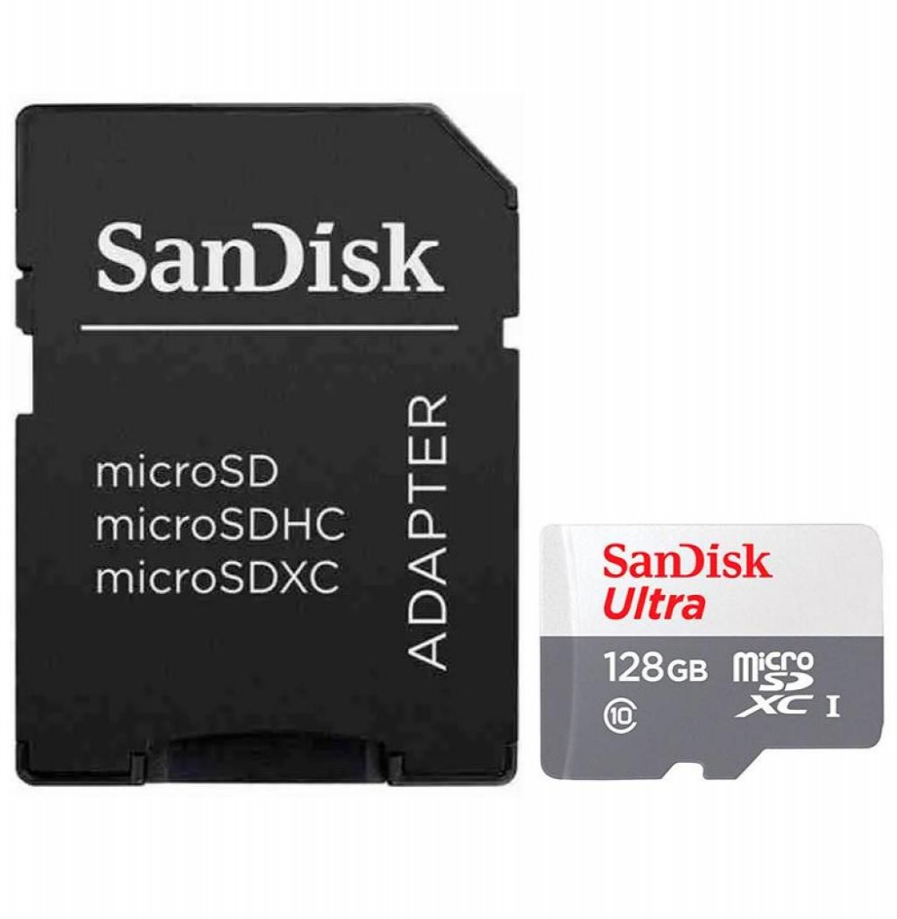 Cartão de Memória SD Micro 128GB Sandisk ULTC10 100mb