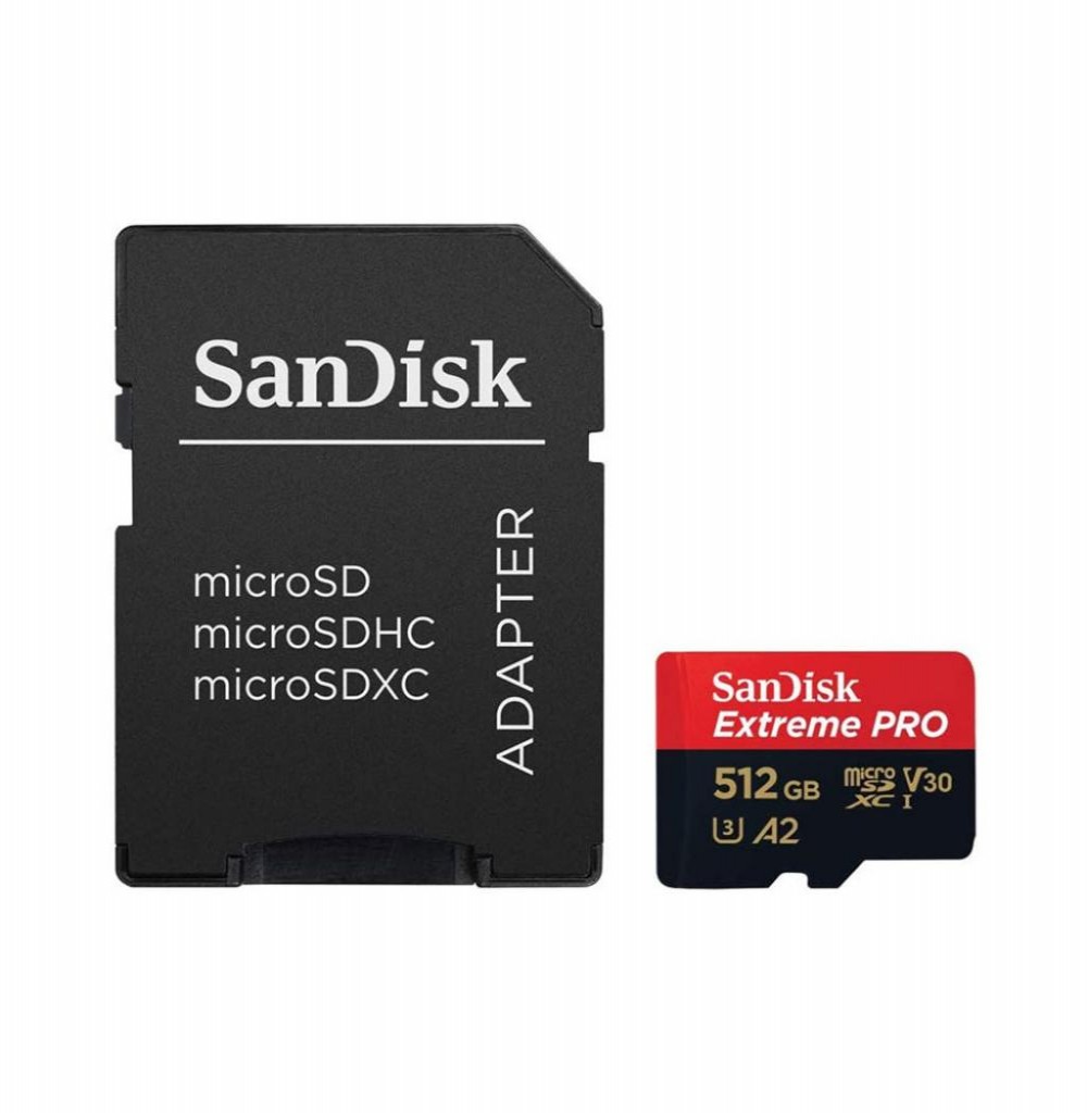 Cartão de Memória SD Micro 512GB Sandisk Extreme Pro 200-140MB