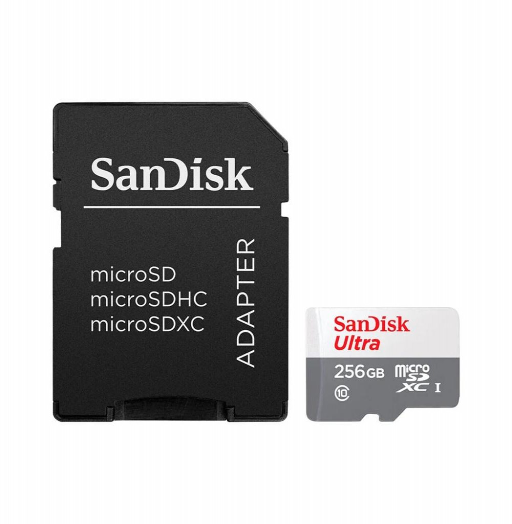 Cartão de Memória SD Micro 256GB Sandisk Ultra C10 100MB