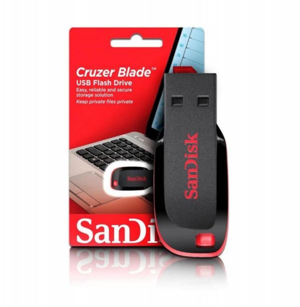 Pen Drive  16GB Sandisk Z50 Black/Red