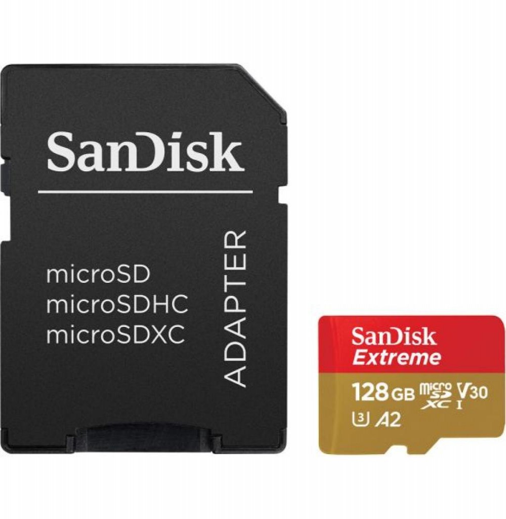 Cartão de Memória SD Micro 128 GB Sandisk Extreme 190-90mb/s