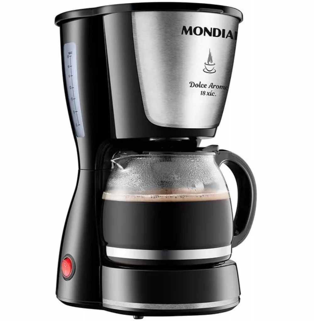 Cafeteira Mondial Dolce Arome Preto/Silver 110v