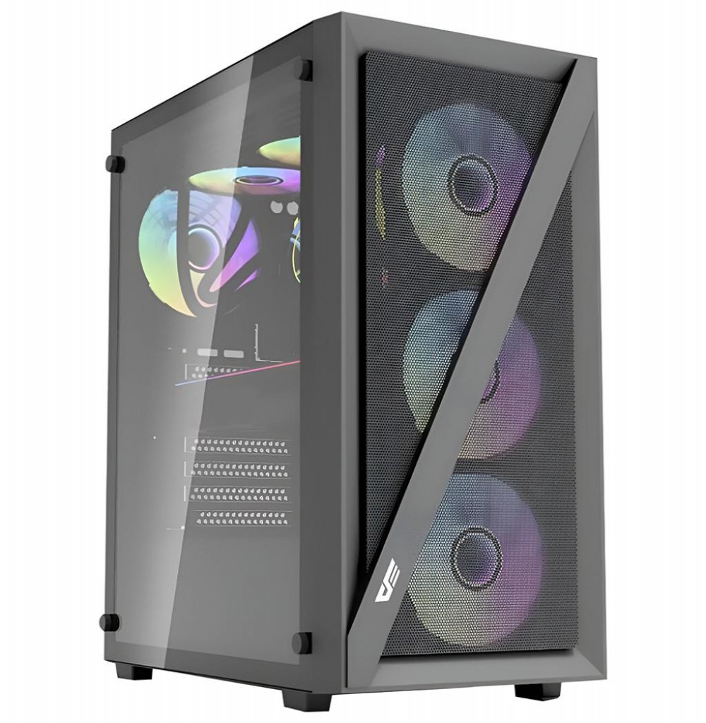 Gabinete Darkflash DK260 Air Mesh Mid Tower Preto ARGB