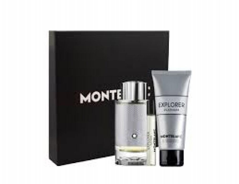 Kit Mont Blanc Explorer Platinum 100ml + Sg + Mini