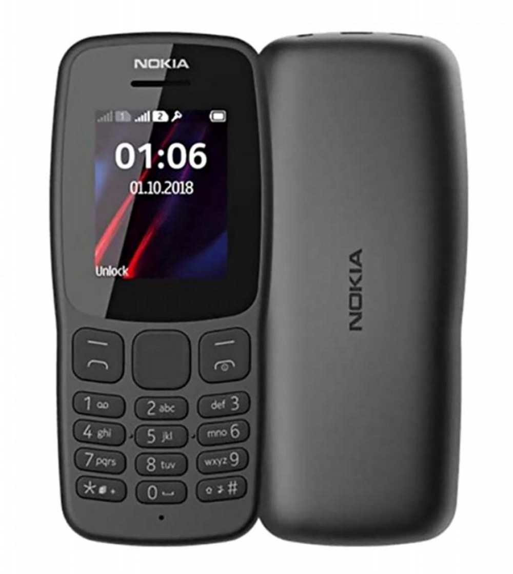 Celular Nokia 106 SS Preto 