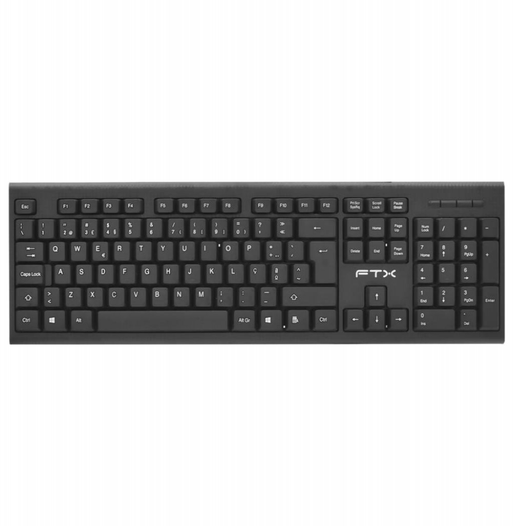 Teclado Usb FTX FTXK4 Preto Espanhol