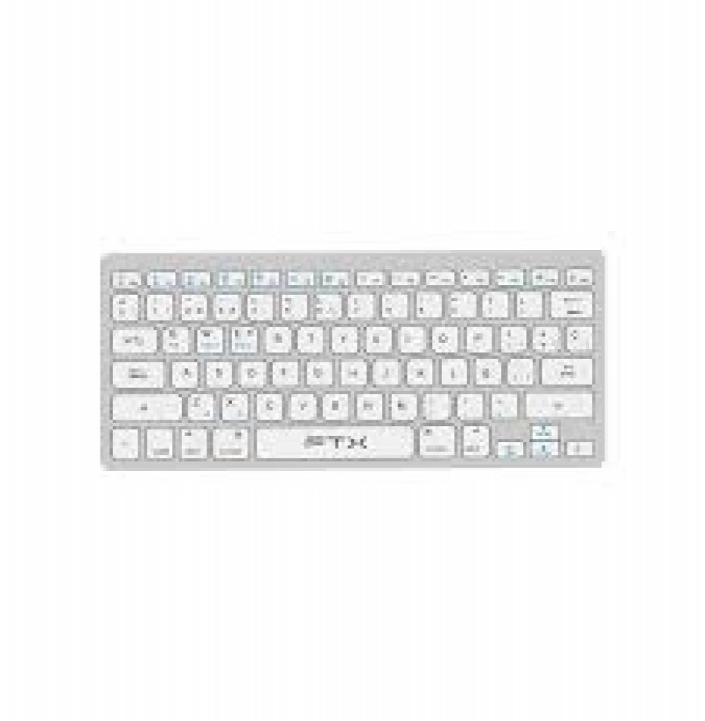 Teclado BT FTX FTXB1000 Ultra Slim Prata Espanhol