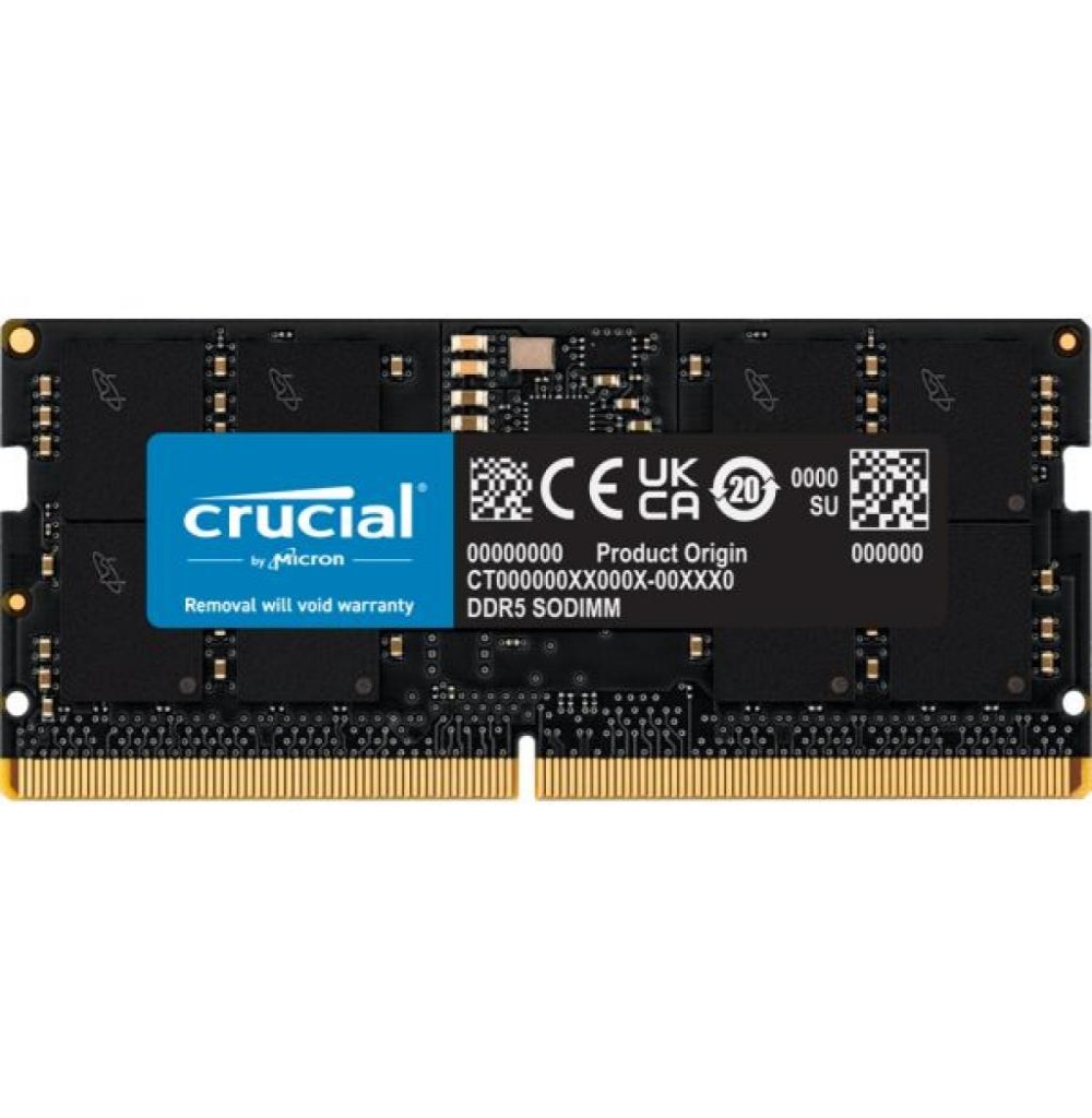 Memória P/ Notebook DDR5 16GB 5600 Crucial CT16G56C46S5