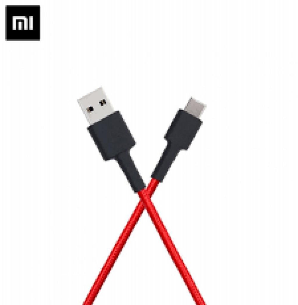 Cabo Celular Xiaomi Usb Type-C SJX10ZM 1M Preto/Vermelho