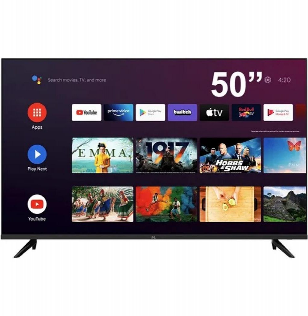 Tv Qled 50" Mtek MKQ50FSGU 4K Smart Google Wifi/Bt