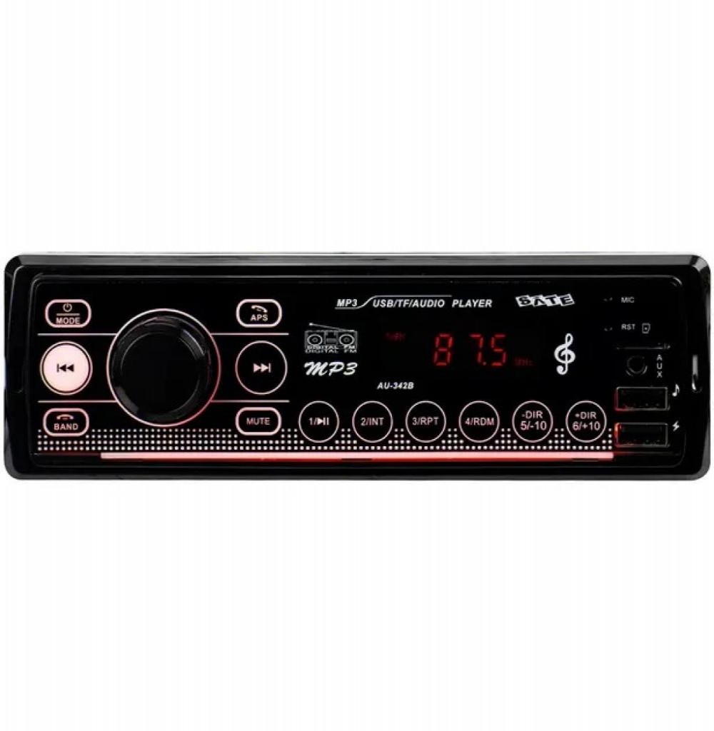 Som P/Carro Satellite AU342B FM/USB/SD Bluetooth