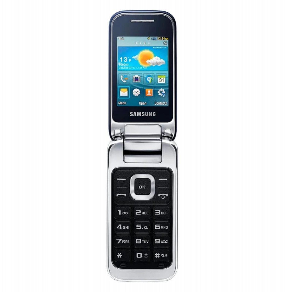 Celular Samsung C3592 Dual Flip Preto