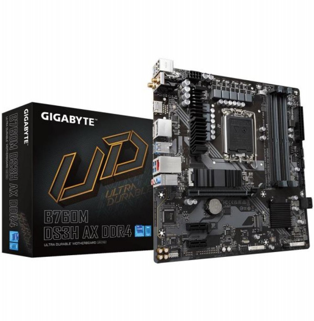 Placa Mãe Intel (1700) Gigabyte B760M DS3H AX DDR4