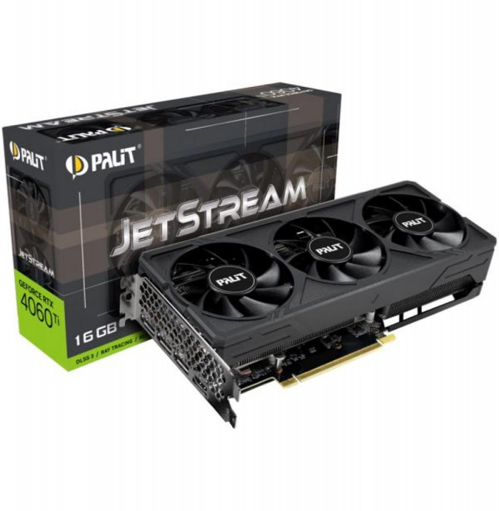 Placa de Vídeo 16GB EXP. GF-RTX4060TI Palit Jetstream (NE6406T019T1-10)