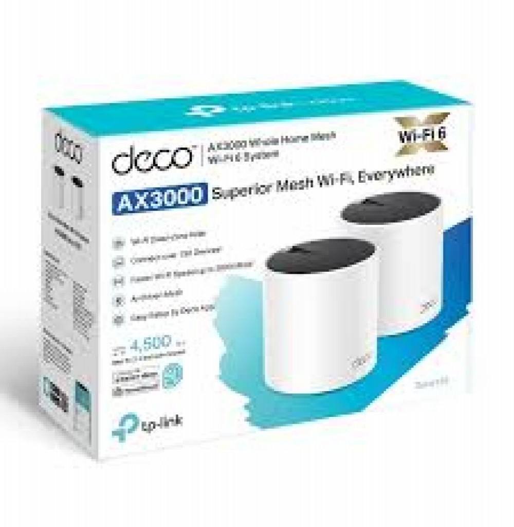 Wireless Tp-Link Deco X55 Whole-Home AX3000 Mesh Pack 2