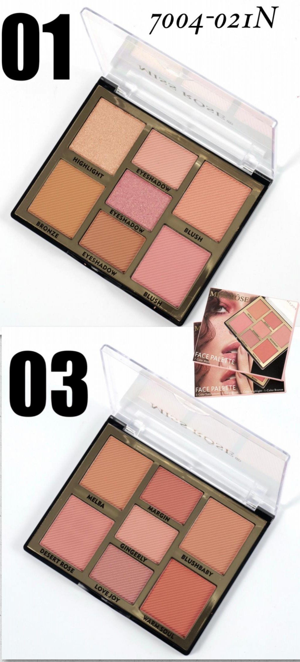 MAQ MISS ROSE BLUSH 7 CORES 