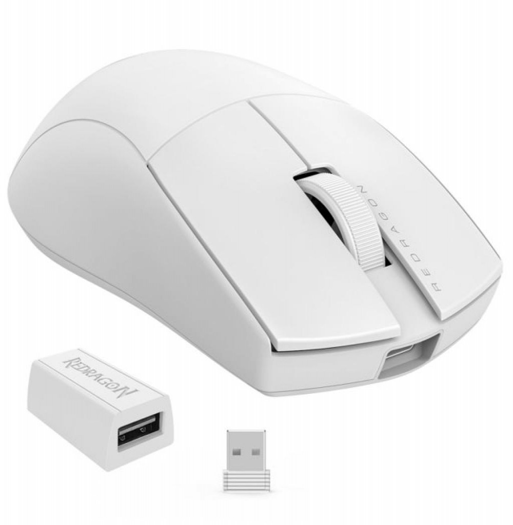 Mouse Redragon King Pro M916P-Pro 1K S/Fio Branco