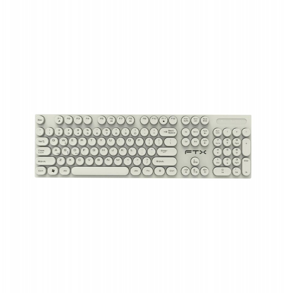 Teclado Usb FTX FTXK22 Branco Espanhol