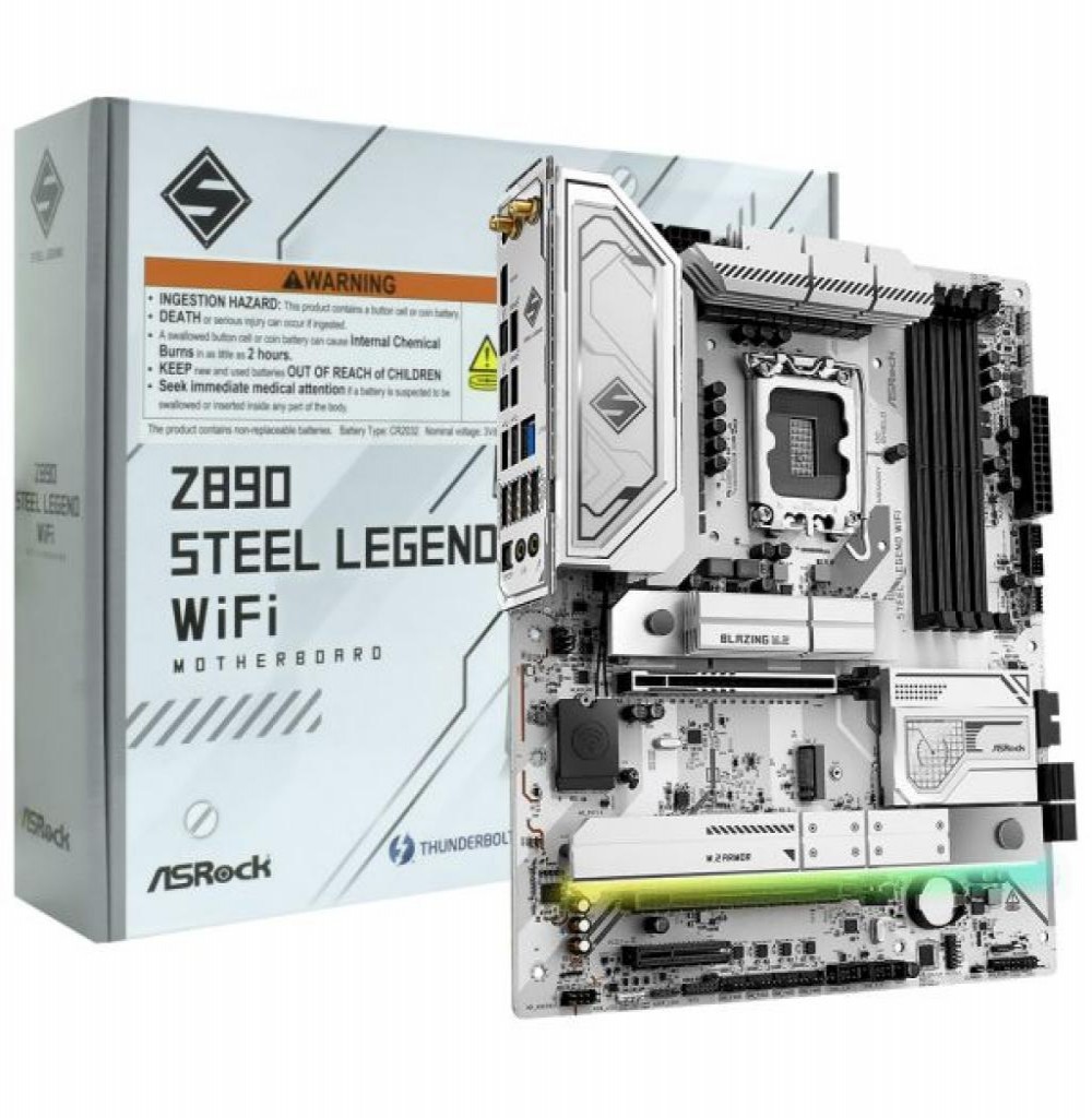 Placa Mãe Intel (1851) Asrock Z890 Steel Legend DDR5 Wifi