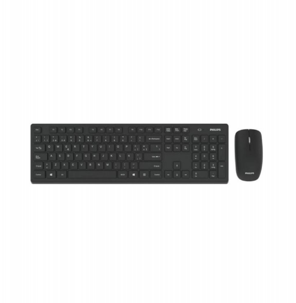 Teclado Usb Philips C602 C/Mouse S/Fio Espanhol Preto