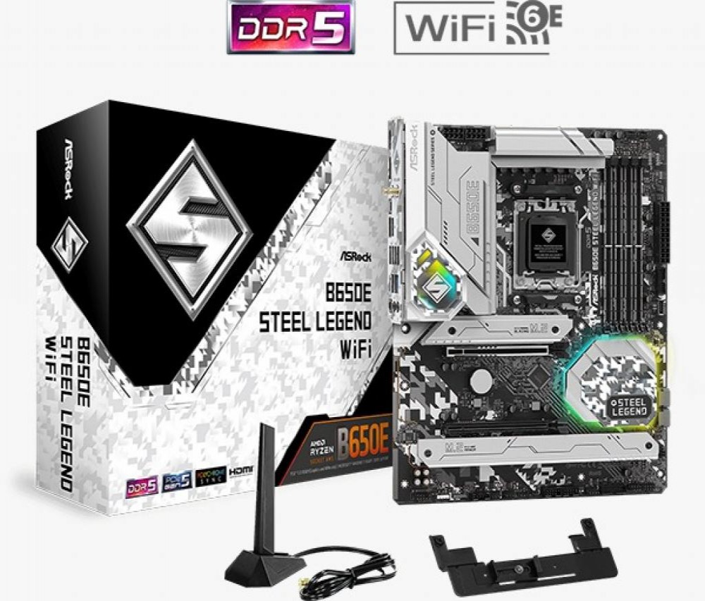 Placa Mãe AMD (AM5) Asrock B650E Steel Legend WIFI DDR5