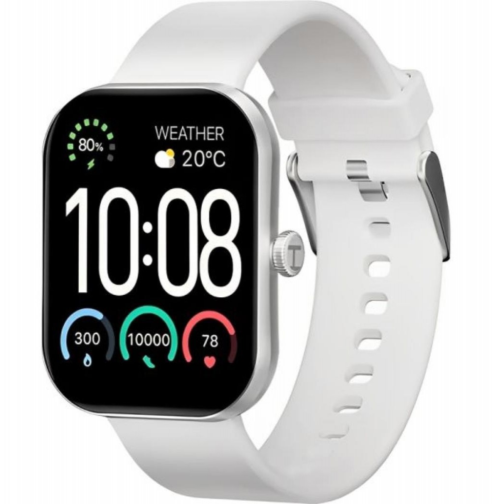  Relógio Haylou S6 HF010 Silver/Branco        