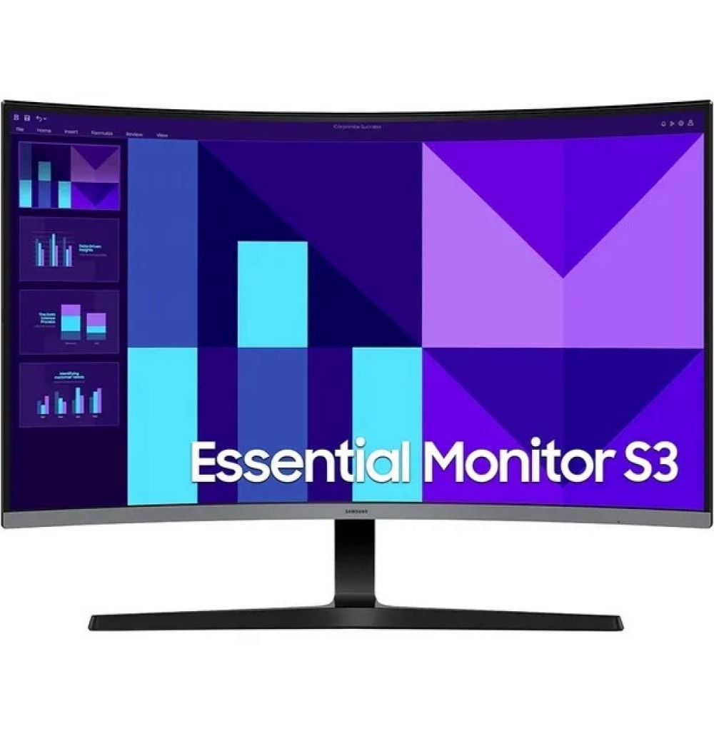 Monitor Led 32" Samsung S3 LS32D396GANXZA Curvo FHD 100HZ 4MS