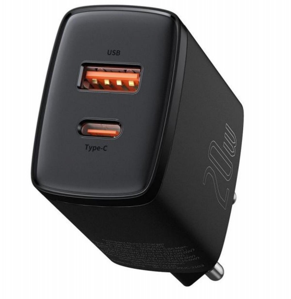 Carregador para celular Baseus 20W CCXJ-B01 Usb-A+C