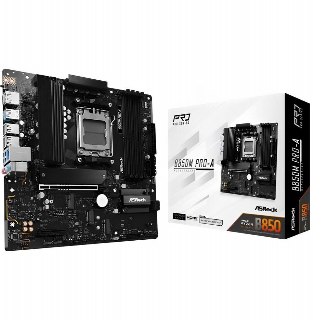 Placa Mãe AMD (AM5) Asrock B850M Pro A Wifi Placa Mãe AMD (AM5) Asrock B850M Pro A Wifi