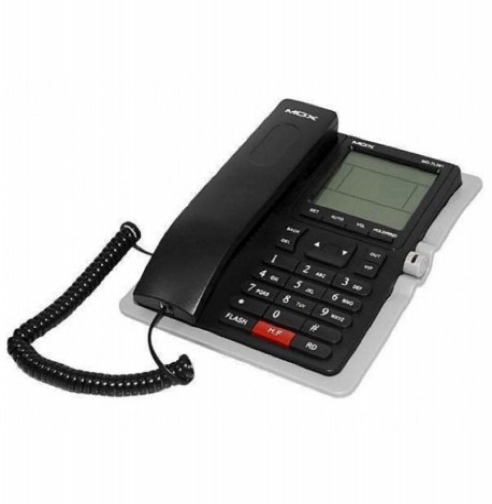 Telefone MOX Sem Fio MO-TL281 Com Bina Preto