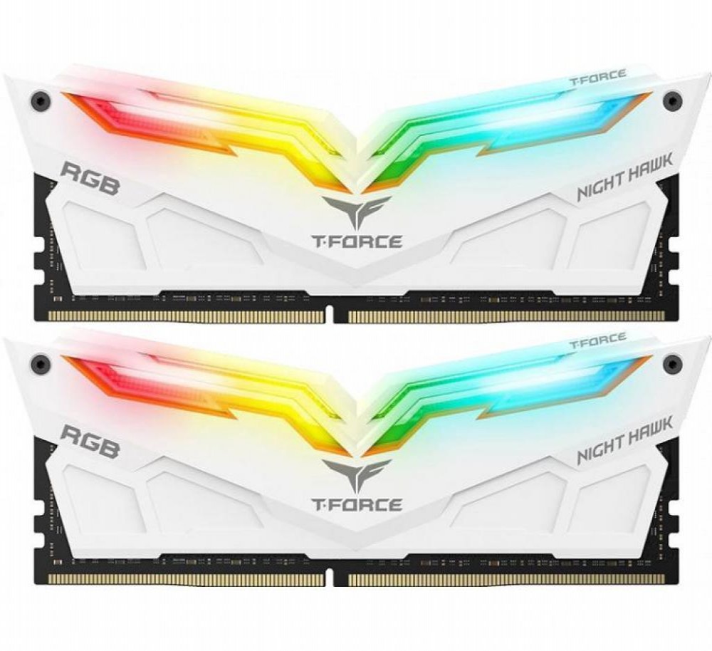 Memória DDR4 16GB 3000 TG T-Force Night Hawk RGB White