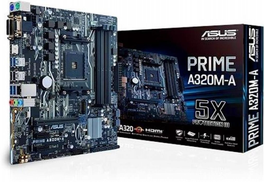 Placa-Mãe AMD (AM4) Asus A320M-A Prime