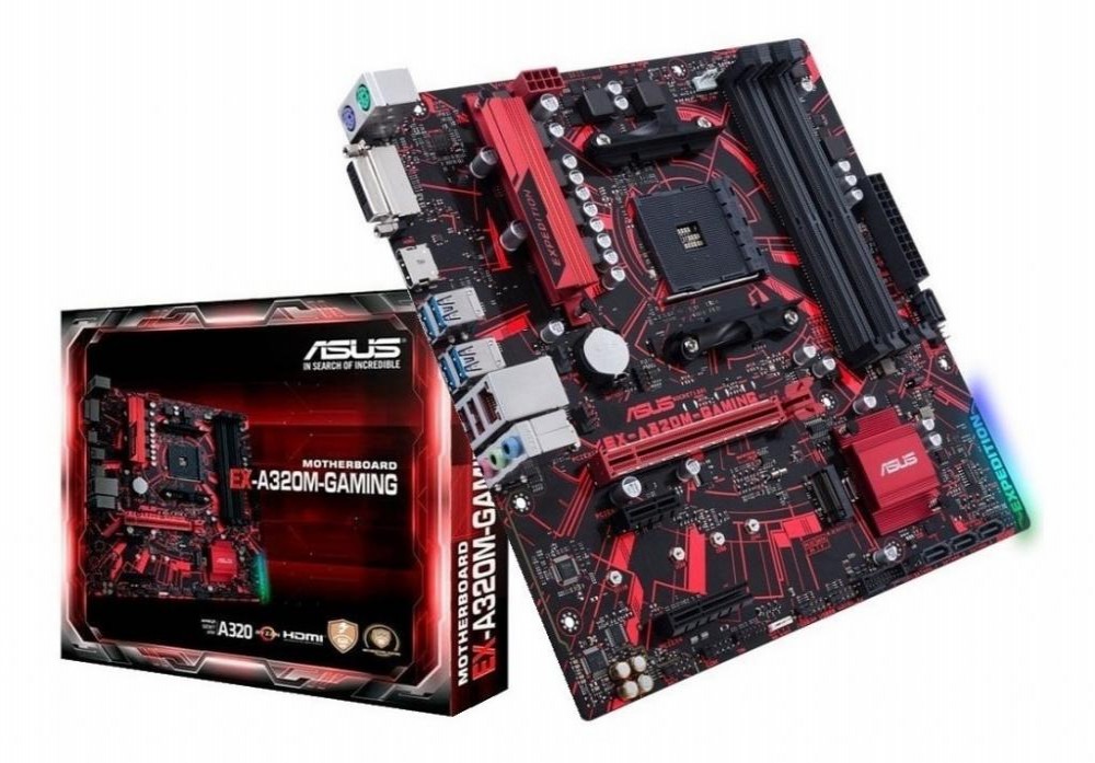 Placa-Mãe AMD (AM4) Asus EX-A320M-Gaming
