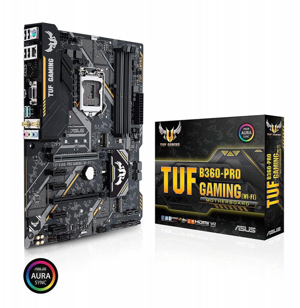 Placa Madre ASUS Tuf b360-pro Gaming (Wi-Fi) LGA1151 (300 Series), DDR4, HDMI, VGA, M.2 ATX placa base con Wi-Fi