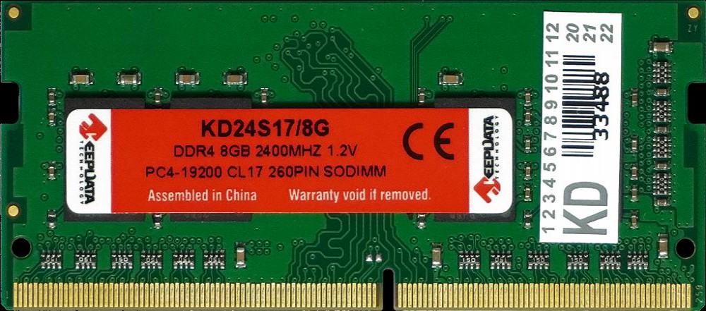 Memória Para Notebook Keepdata KD24S17/8GKG DDR4  8GB 2400MHZ