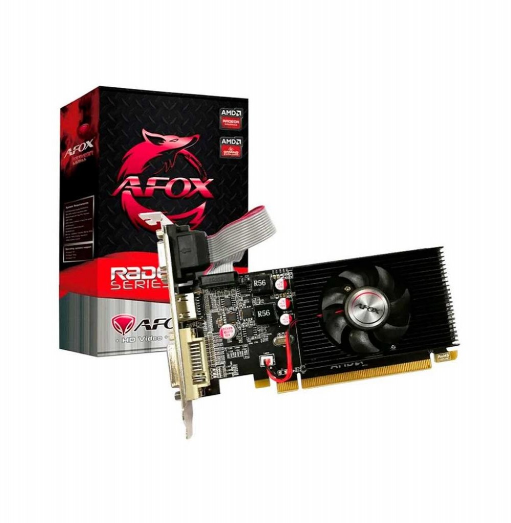 Placa de Vídeo Afox EXP. R5-220 DDR3 2GB 64BITS