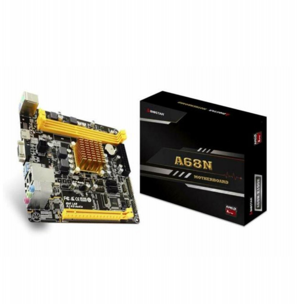 Placa-Mãe + Processador Biostar A68N-2100K ITX AMD E1-6010
