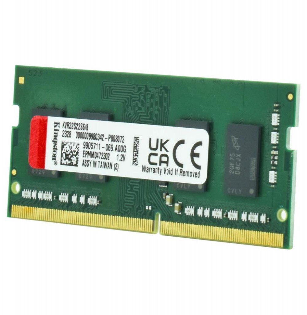 Memória P/ Notebook DDR4  8GB 3200 Kingston KVR32S22S6/8