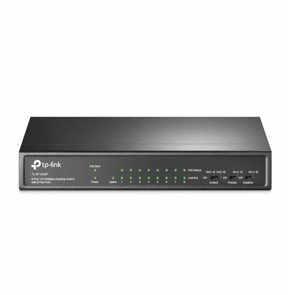 Switch Tp-Link TL-SF1009P 9 Portas 10/100 POE+