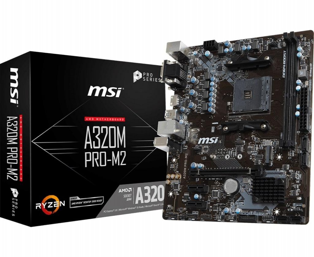 Placa Mãe AMD (AM4) MSI A320M-A Pro M2 MB