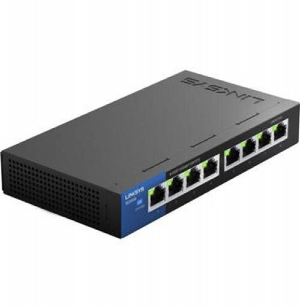 Hub 8 Portas Linksys SE3008 Gigabit