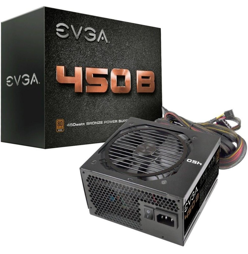 Fonte 450W EVGA 80 Plus Bronze 100-B1-0450-K1