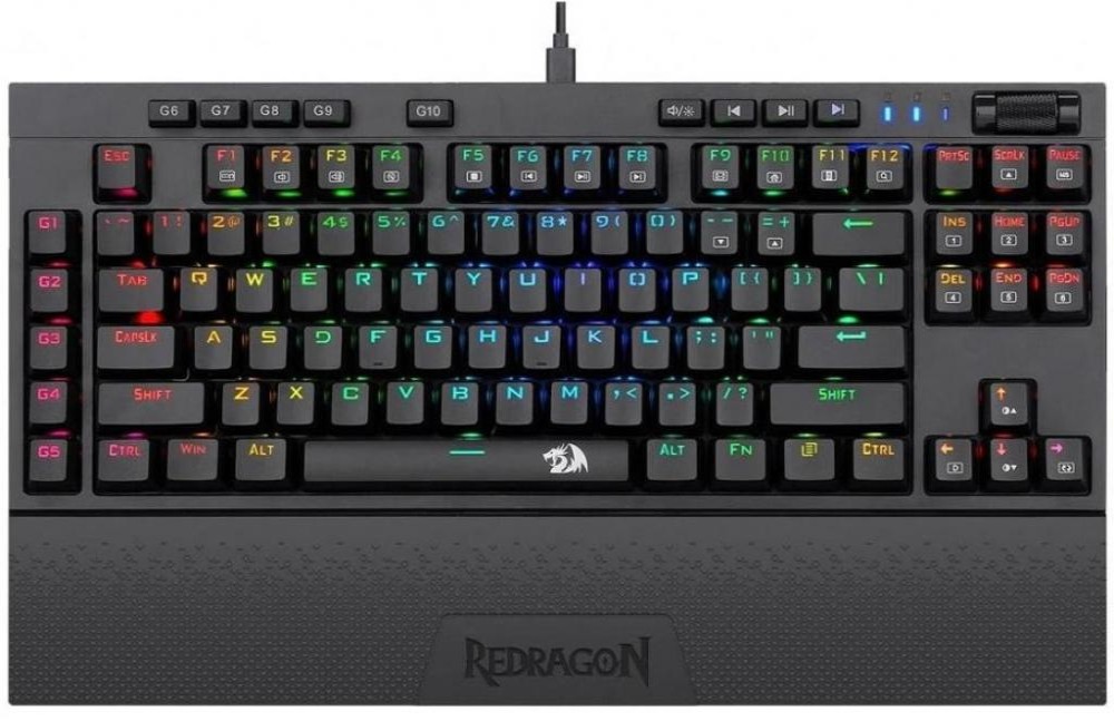 Teclado Usb Redragon Vishnu K596RGB Ingles